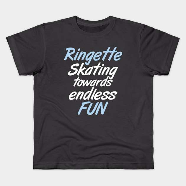 Ringette: Skating towards endless fun Kids T-Shirt by DacDibac